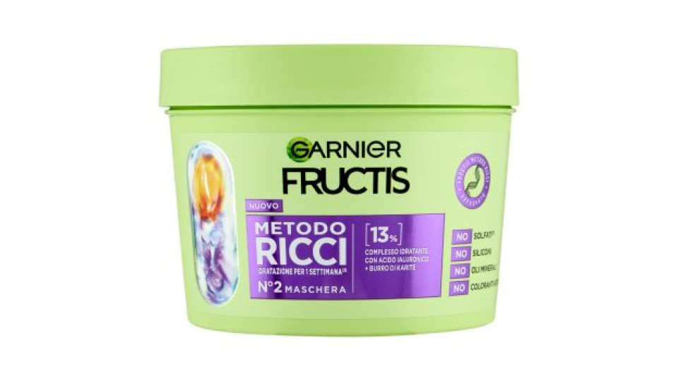 Garnier Fructis Metodo Ricci N°2 Maschera, 370 ml