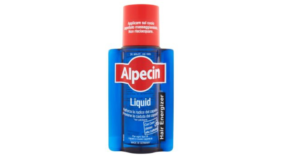 Alpecin Liquid con complesso alla caffeina per ogni tipo di capelli e cuoio capelluto 200 ml
