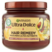 Garnier Ultra Dolce Hair Remedy Maschera per Capelli Ultra Nutriente, Avocado, 340 ml