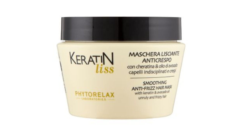 Phytorelax Laboratories Keratin liss Maschera Lisciante Anticrespo 250 ml