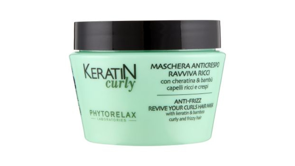 Phytorelax Laboratories Keratin curly Maschera Anticrespo Ravviva Ricci 250 ml