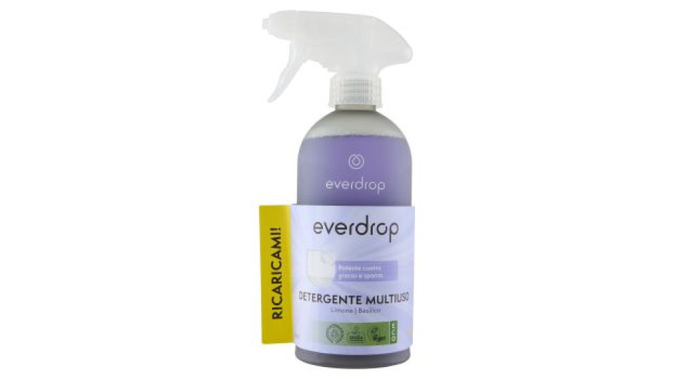 everdrop Detergente Multiuso Limone - Basilico 500 ml