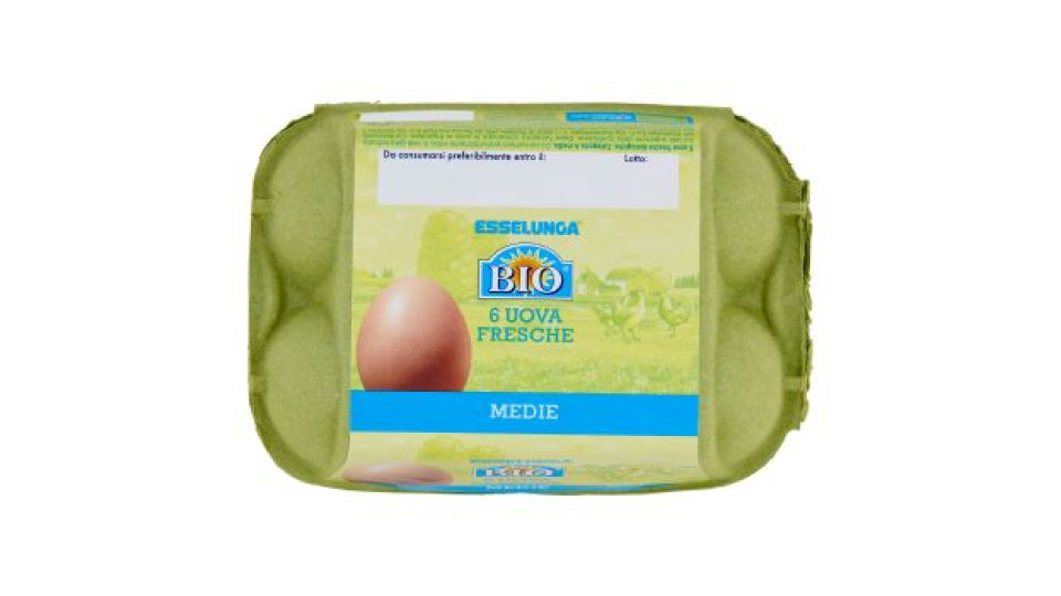 Esselunga Bio 6 Uova fresche medie