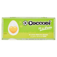 Coccodì 10 e Lode 10 Uova Fresche Grandi da galline allevate a Terra