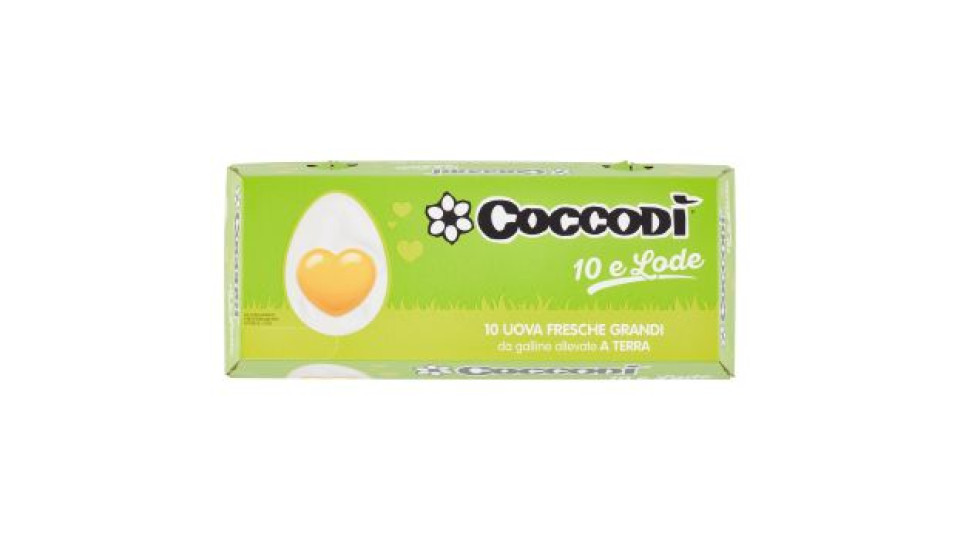 Coccodì 10 e Lode 10 Uova Fresche Grandi da galline allevate a Terra