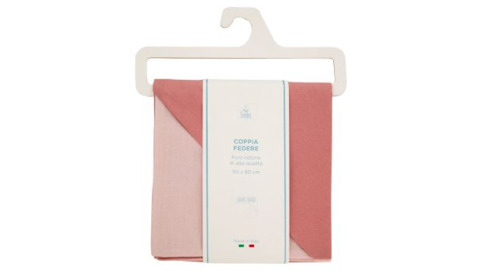Coppia Federe Bic Rosa Double 50 x 80 cm