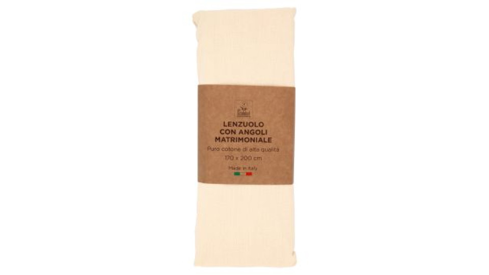 Lenzuolo con Angoli Matrimoniale 170 x 200 cm Eco Sostenibile