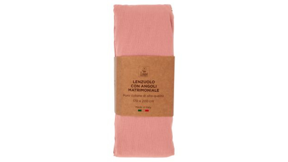 Lenzuolo con Angoli Matrimoniale 170 x 200 cm Rosa 157