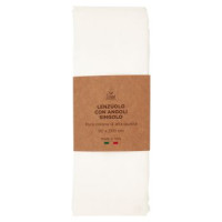 Lenzuolo con Angoli Singolo 90 x 200 cm Bianco