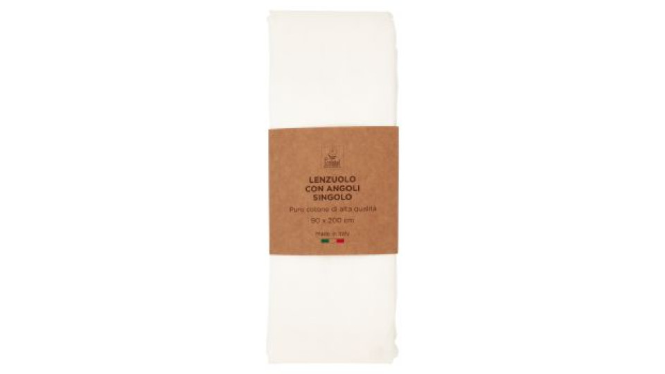 Lenzuolo con Angoli Singolo 90 x 200 cm Bianco