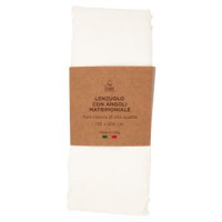 Lenzuolo con Angoli Matrimoniale 170 x 200 cm Bianco