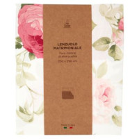 Lenzuolo Matrimoniale 250 x 290 cm Fiore Grande Rosa