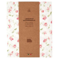 Lenzuolo Matrimoniale 250 x 290 cm Fiorellino Rosa