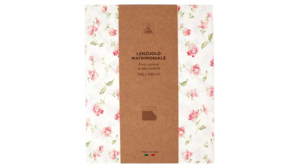 Lenzuolo Matrimoniale 250 x 290 cm Fiorellino Rosa