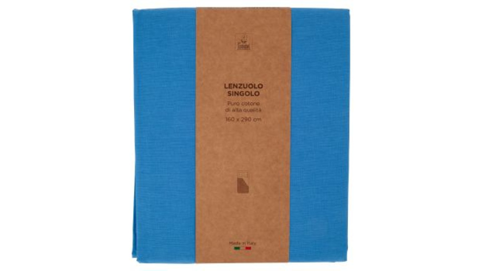 Lenzuolo Singolo 160 x 290 cm Blu 200