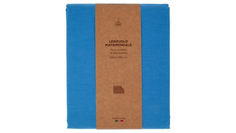 Lenzuolo Matrimoniale 250 x 290 cm Blu 200