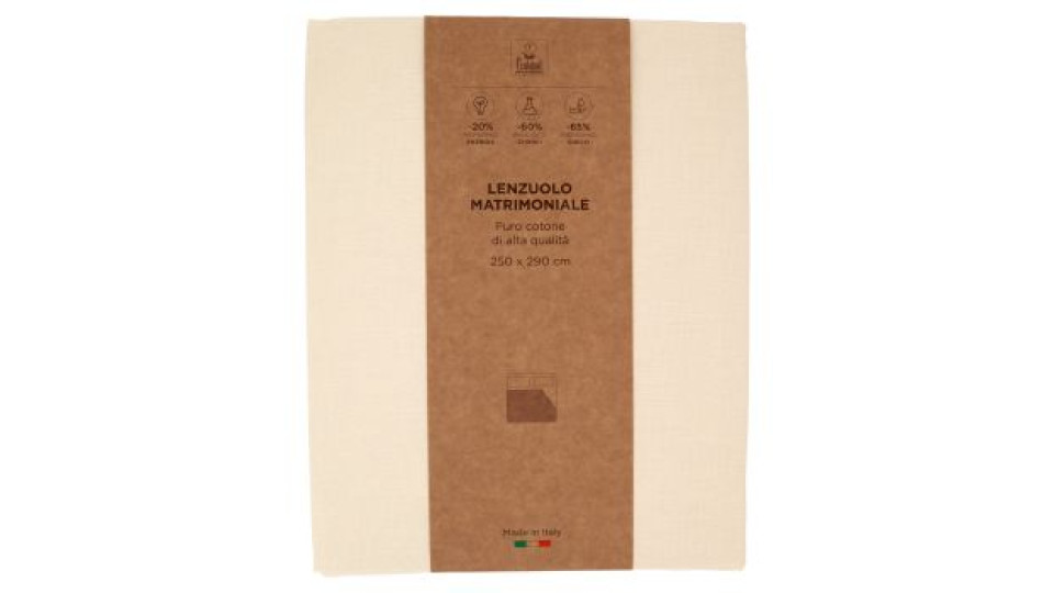 Lenzuolo Matrimoniale 250 x 290 cm Eco Sostenibile