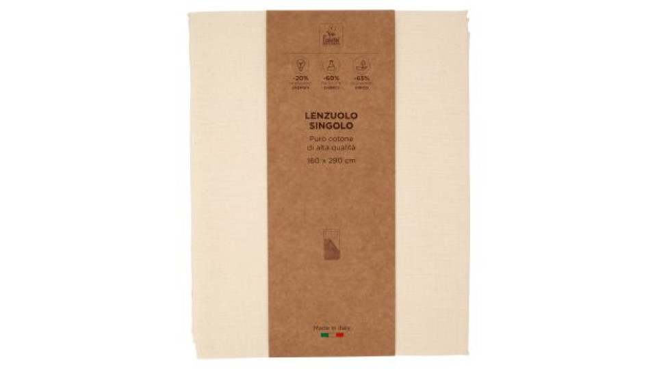 Lenzuolo Singolo 160 x 290 cm Eco Sostenibile
