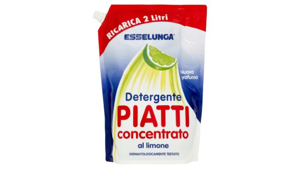 Esselunga Detergente piatti concentrato al limone ricarica 2 Litri