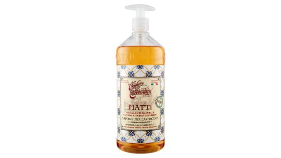 Alighiero Campostrini Piatti Sapone per la Cucina Marsiglia & Bicarbonato 1 L