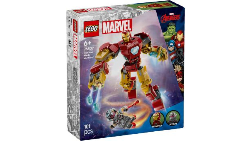 Lego, Super Heroes Mech di Iron Man contro Ultron 76307