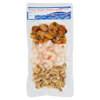Iberia Tris Cozze, Vongole e Gamberi sgusciati congelati 250 g