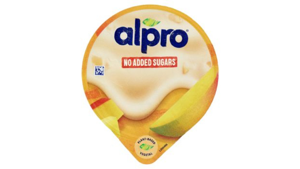 ALPRO Alternativa Vegetale allo Yogurt, Gusto Mango, Senza Lattosio, Senza Conservanti, 135g