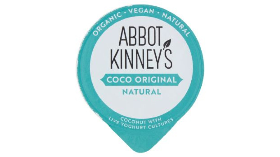 ABBOT KINNEY'S Cocco, Dessert vegetale al Cocco Bio, Senza Zuccheri Aggiunti, Senza Glutine, 125g