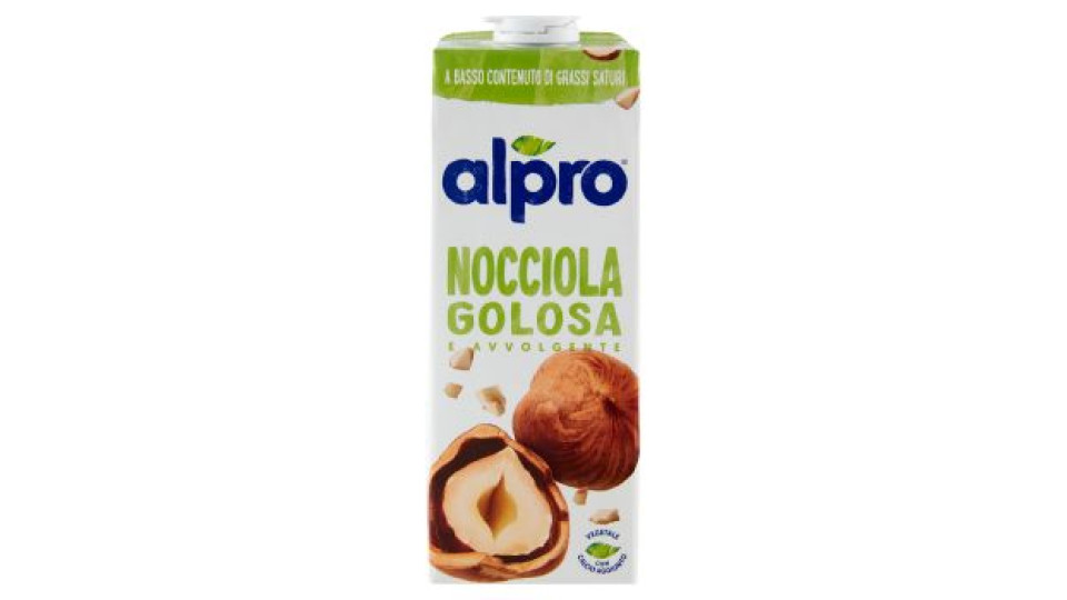 Alpro Classico Nocciola, Bevanda 100% Vegetale, Basso Contenuto di grassi, Senza Lattosio, 1l
