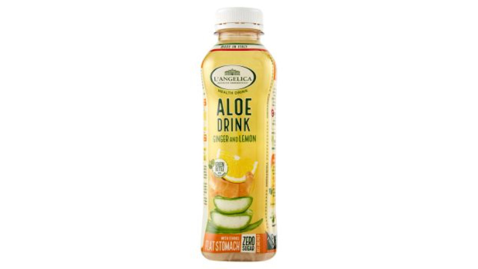 L'Angelica Health Drink Aloe Drink Zenzero e Limone 500 ml