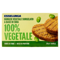 Esselunga Burger vegetale surgelato a base di soia 100% vegetale 4 x 80 g