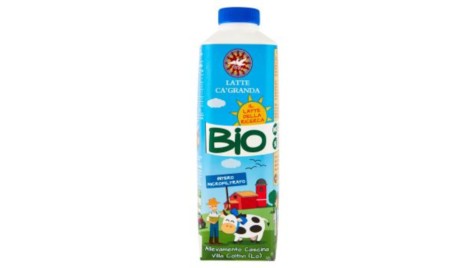 Latte Ca' Granda, Bio latte intero microfiltrato - da conservare in frigorifero 1 l
