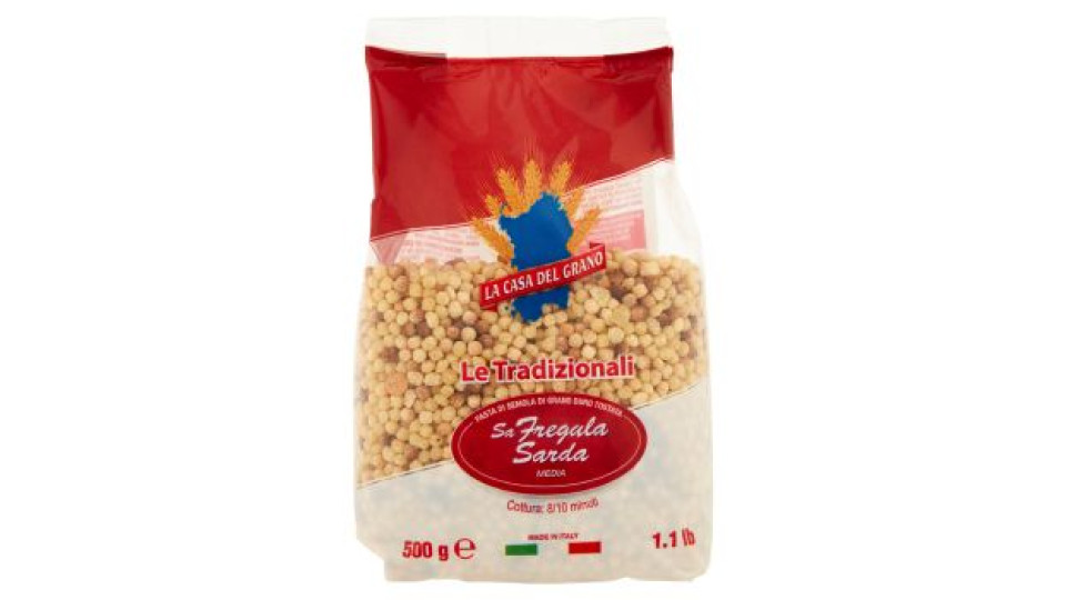 La Casa del Grano Le Tradizionali Sa Fregula Sarda Media 500 g