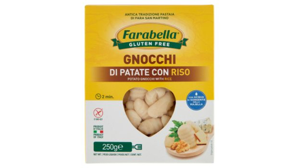 Farabella Gluten Free Gnocchi di Patate con Riso 250 g