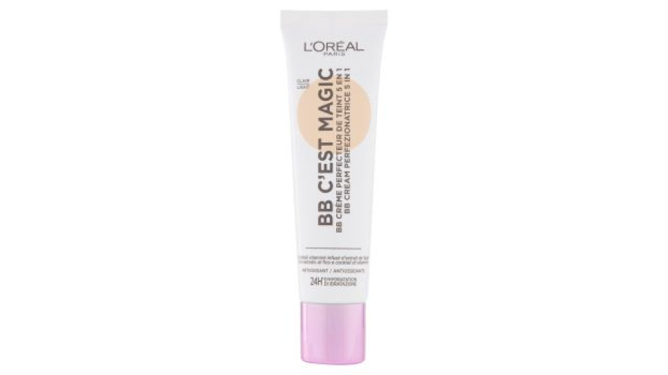 L'Oréal Paris BB Cream C'est Magic, BB Cream Idratante e Uniformante, Colore 02 Light