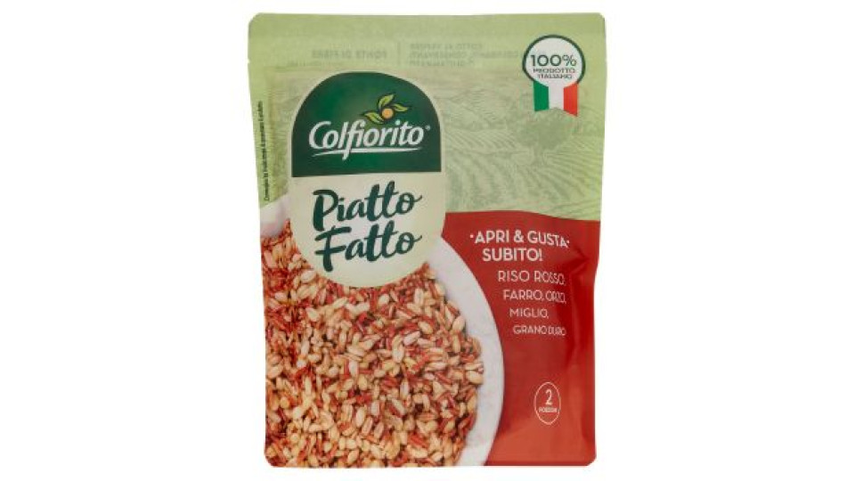 Colfiorito Piatto Fatto Riso Rosso, Farro, Orzo, Miglio, Grano Duro 250 g