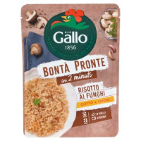 Riso Gallo Bontà Pronte in 2 minuti Risotto ai Funghi 250 g
