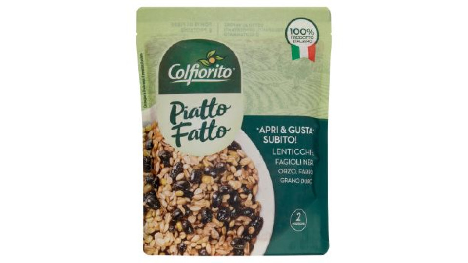Colfiorito Piatto Fatto Lenticchie, Fagioli Neri, Orzo, Farro, Grano Duro 250 g