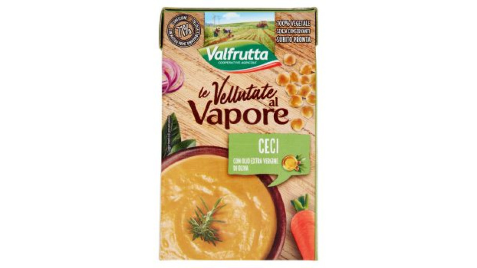 Valfrutta le Vellutate al Vapore Ceci con Olio Extra Vergine di Oliva 500 g