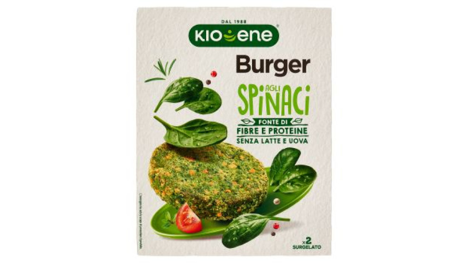 Kioene Burger agli Spinaci Surgelato 160 g
