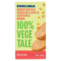 Esselunga Burger vegetale surgelato a base di lenticchie e quinoa 100% vegetale 2 x 75 g