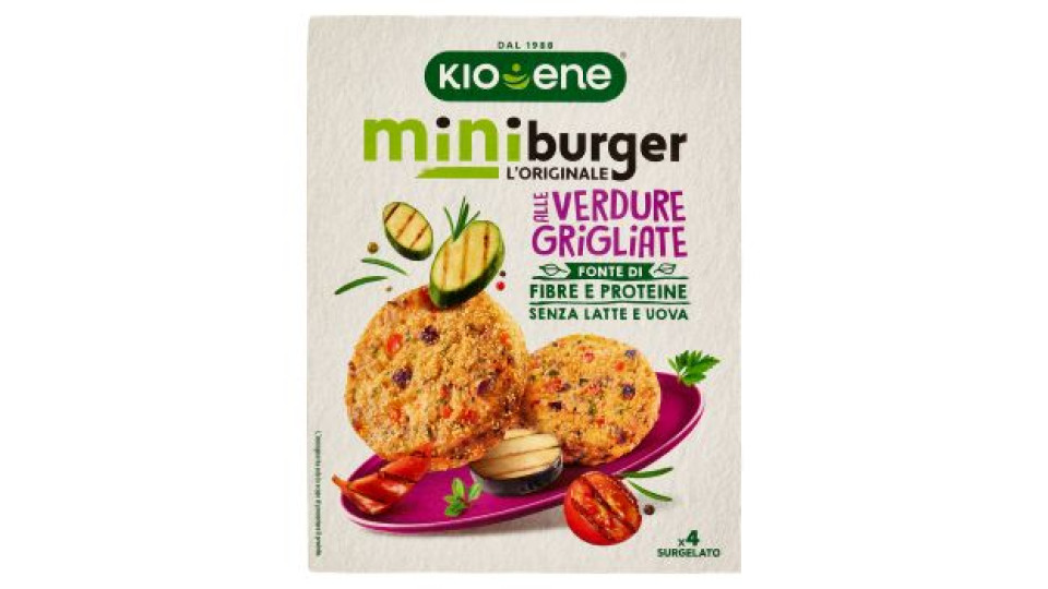 Kioene miniburger l'Originale alle Verdure Grigliate Surgelato 160 g