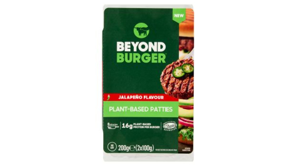 Beyond Burger Jalapeno Flavour Plant-Based Patties 2 x 100 g