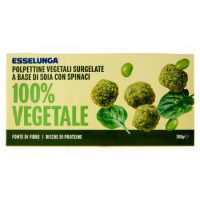 Esselunga Polpettine vegetali surgelate a base di soia con spinaci 100% vegetale 300 g