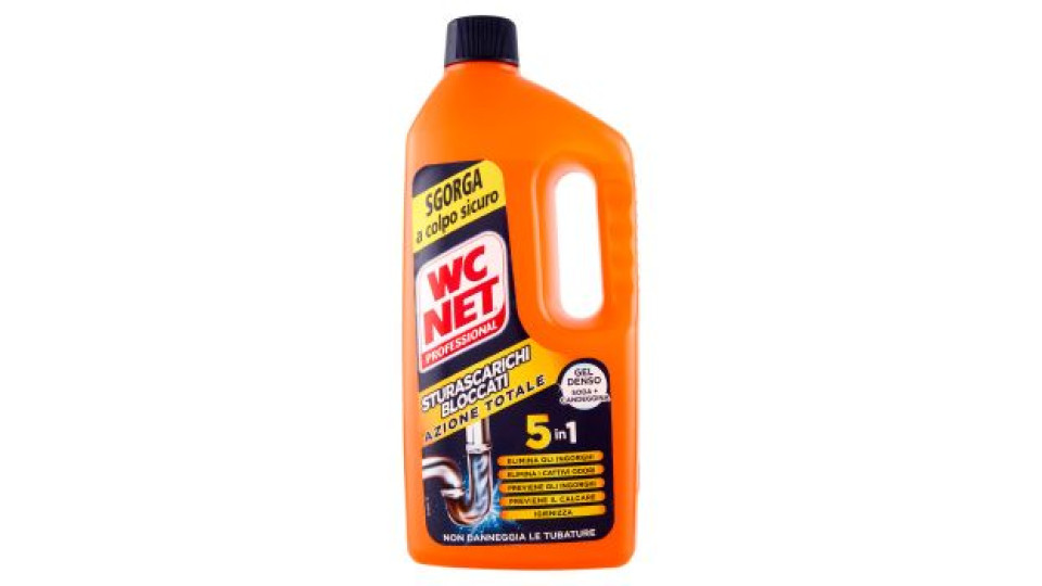 WC Net Professional Sturascarichi Bloccati Azione Totale 1100 ml