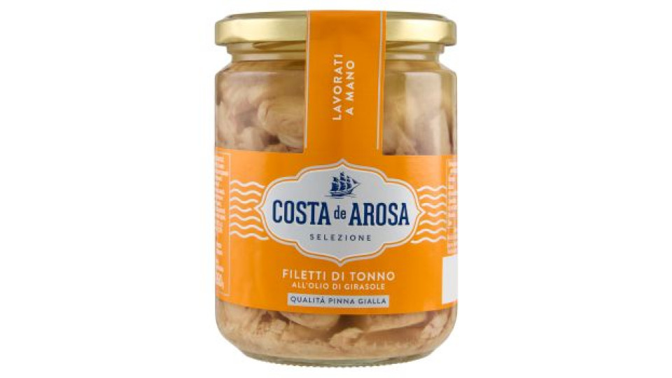 Costa de Arosa Filetti di Tonno all'Olio di Girasole 400 g