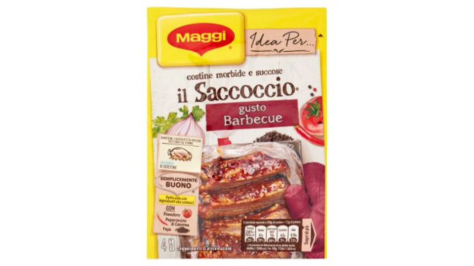 MAGGI il Saccoccio Gusto Barbecue Sacchetto e spezie per Costine al Forno 1 pezzo 30 g