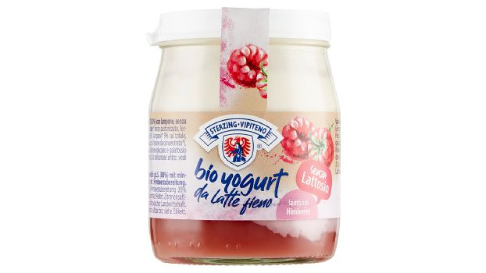 Sterzing Vipiteno bio yogurt da Latte fieno lamponi senza Lattosio 150 g