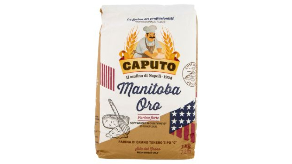 Caputo Manitoba Oro Farina di Grano Tenero Tipo "0" 1 Kg