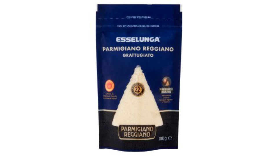 Esselunga Parmigiano Reggiano DOP stagionatura oltre 22 mesi grattugiato 100 g
